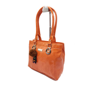 Women's Handbag With Fur Ball Hanging Ring Buckle Design - myStore20202019
