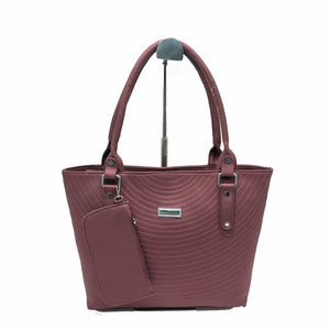 Women's Handbag With Half Circle Embose Design - myStore20202019