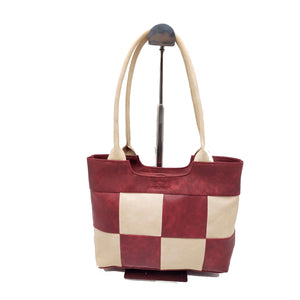 Women's Handbag With Two Color Checks Design - myStore20202019
