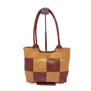 Women's Handbag With Two Color Checks Design - myStore20202019