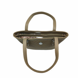 Women's Handbag With V Embose Stone Fitting Design - myStore20202019