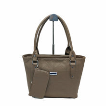 Load image into Gallery viewer, Women&#39;s Handbag &amp; Pouch With Criss Cross Design - myStore20202019
