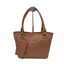 Load image into Gallery viewer, Women&#39;s Handbag &amp; Pouch With Criss Cross Design - myStore20202019
