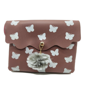 Women's Indian Sling Bag With Zig Zag Print Fur Ball Design - myStore20202019
