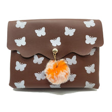 Load image into Gallery viewer, Women&#39;s Indian Sling Bag With Zig Zag Print Fur Ball Design - myStore20202019

