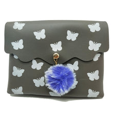 Load image into Gallery viewer, Women&#39;s Indian Sling Bag With Zig Zag Print Fur Ball Design - myStore20202019
