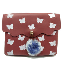 Load image into Gallery viewer, Women&#39;s Indian Sling Bag With Zig Zag Print Fur Ball Design - myStore20202019
