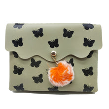 Load image into Gallery viewer, Women&#39;s Indian Sling Bag With Zig Zag Print Fur Ball Design - myStore20202019
