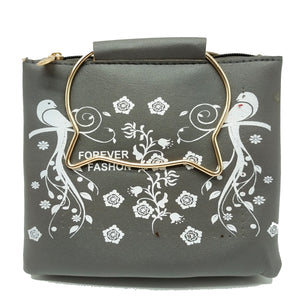 Women's Indian Sling Bag With Cat Handle Birds & Flowers Print Design - myStore20202019