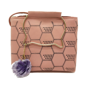 Women's Indian Sling Bag With Cat Handle Football Print Design - myStore20202019