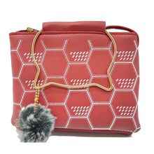 Load image into Gallery viewer, Women&#39;s Indian Sling Bag With Cat Handle Football Print Design - myStore20202019
