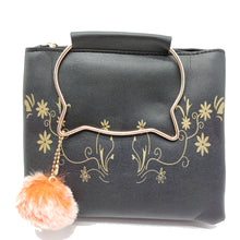 Load image into Gallery viewer, Women&#39;s Indian Sling Bag With Cat Handle Mini Flowers Print Design - myStore20202019
