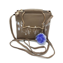 Load image into Gallery viewer, Women&#39;s Indian Sling Bag With Cat Handle Mini Flowers Print Design - myStore20202019
