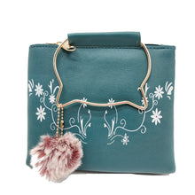 Load image into Gallery viewer, Women&#39;s Indian Sling Bag With Cat Handle Mini Flowers Print Design - myStore20202019
