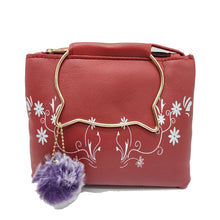 Load image into Gallery viewer, Women&#39;s Indian Sling Bag With Cat Handle Mini Flowers Print Design - myStore20202019
