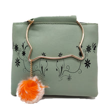 Load image into Gallery viewer, Women&#39;s Indian Sling Bag With Cat Handle Mini Flowers Print Design - myStore20202019
