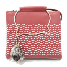 Load image into Gallery viewer, Women&#39;s Indian Sling Bag With Cat Handle Wave Print Design - myStore20202019
