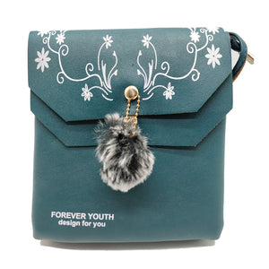 Women's Indian Sling Bag With Double Flap Flower Climber Print Design - myStore20202019