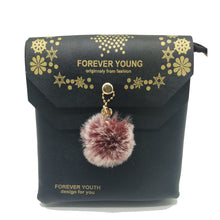 Load image into Gallery viewer, Women&#39;s Indian Sling Bag With Double Flap Fur Ball Print Design - myStore20202019
