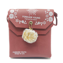 Load image into Gallery viewer, Women&#39;s Indian Sling Bag With Double Flap Fur Ball Print Design - myStore20202019
