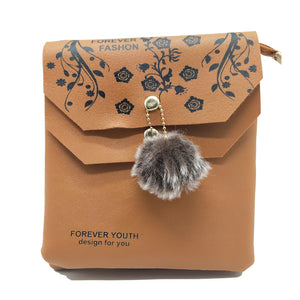Women's Indian Sling Bag With Double Flap Leaf Print Design - myStore20202019