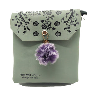 Women's Indian Sling Bag With Double Flap Leaf Print Design - myStore20202019
