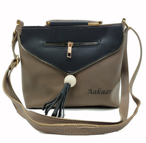 Women's Indian Sling Bag With Flap Chain Jhumka Fitting Design - myStore20202019