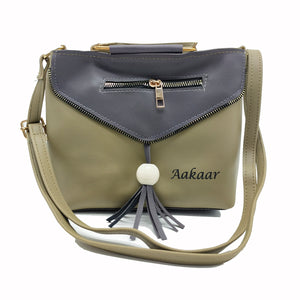 Women's Indian Sling Bag With Flap Chain Jhumka Fitting Design - myStore20202019
