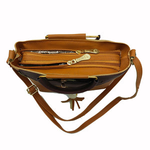 Women's Indian Sling Bag With Flap Chain Jhumka Fitting Design - myStore20202019