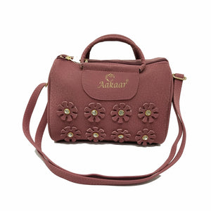 Women's Indian Sling Bag With Flowers Stone Fitting Design - myStore20202019