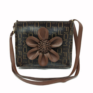Women's Indian Sling Bag With Front Flower Fitting Design - myStore20202019