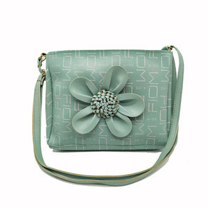 Women's Indian Sling Bag With Front Flower Fitting Design - myStore20202019