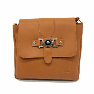 Women's Indian Sling Bag With Round Buckle Fitting Design - myStore20202019