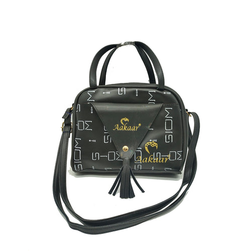 Women's Indian Sling Bag With Triangle Flap Jhumka Design - myStore20202019