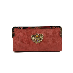 Women's Indian Wallet Metal Frame With Double Duck Fitting Design - myStore20202019
