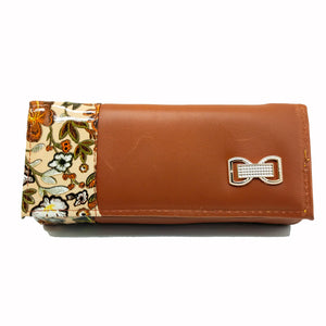 Women's Indian Wallet With Flowers Stripe Bow Fitting Design - myStore20202019