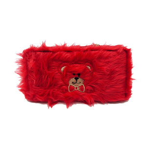 Women's Indian Wallet With Fur Material With Teddy Embroidery - myStore20202019