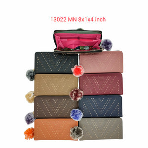 Women's Indian Wallet With V Shape Dot Dot Fitting Design - myStore20202019