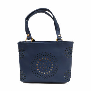 Women's Mini Handbag With Circle CutWork Design - myStore20202019