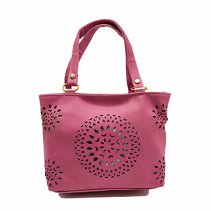 Women's Mini Handbag With Circle CutWork Design - myStore20202019