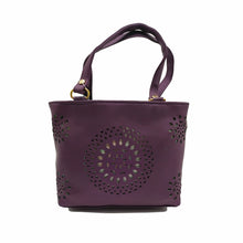 Load image into Gallery viewer, Women&#39;s Mini Handbag With Circle CutWork Design - myStore20202019
