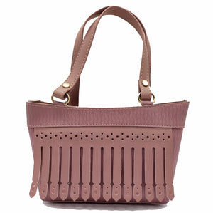 Women's Mini Handbag With Cut Stripes Design - myStore20202019