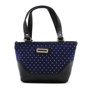 Women's Mini Handbag With Denim Diamond Print - myStore20202019