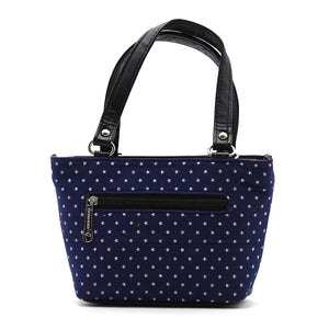Women's Mini Handbag With Denim Diamond Print - myStore20202019