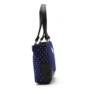 Women's Mini Handbag With Denim Diamond Print - myStore20202019