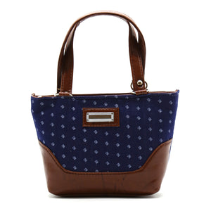 Women's Mini Handbag With Denim Diamond Print - myStore20202019
