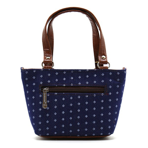 Women's Mini Handbag With Denim Diamond Print - myStore20202019
