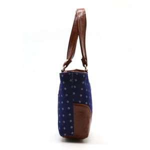 Women's Mini Handbag With Denim Diamond Print - myStore20202019