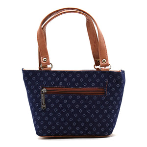 Women's Mini Handbag With Denim Diamond Print - myStore20202019
