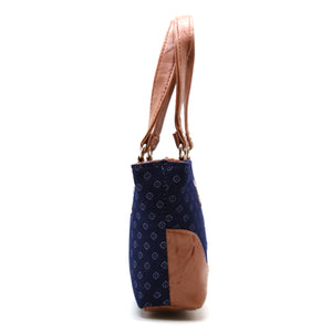 Women's Mini Handbag With Denim Diamond Print - myStore20202019